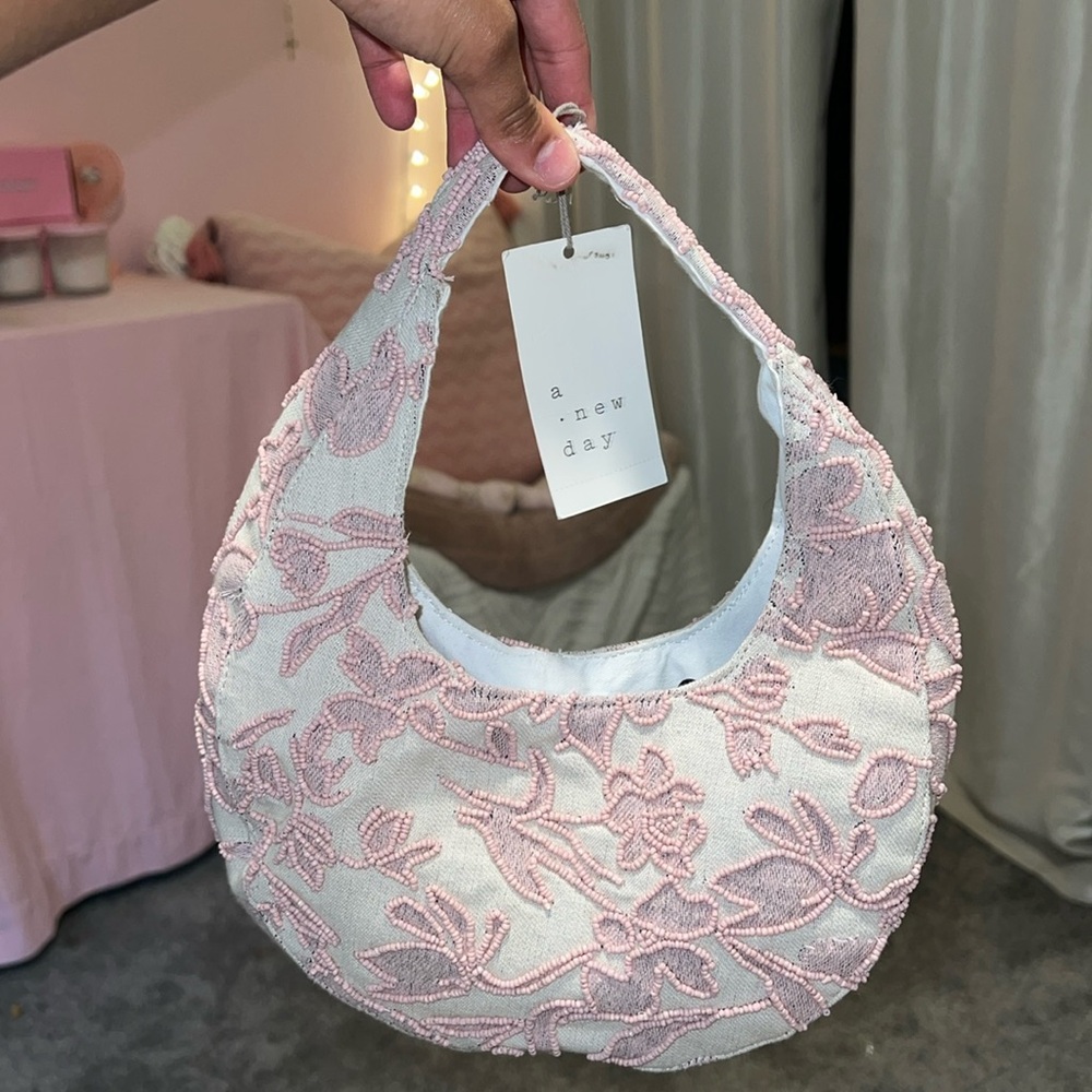 Pink & White purse